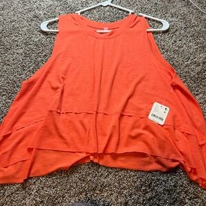 FP NWT Movement by Free People Vibrant Orange Tank Top